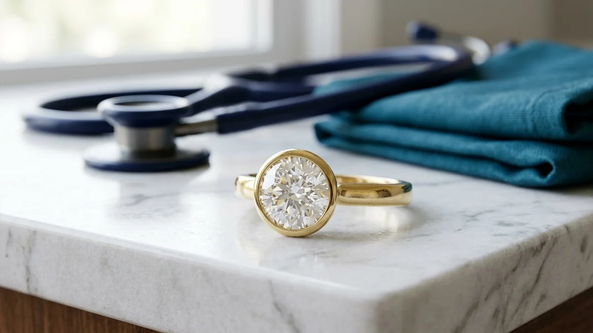 The Best Engagement Ring Settings for Nurses & Healthcare Workers (2026 Guide)