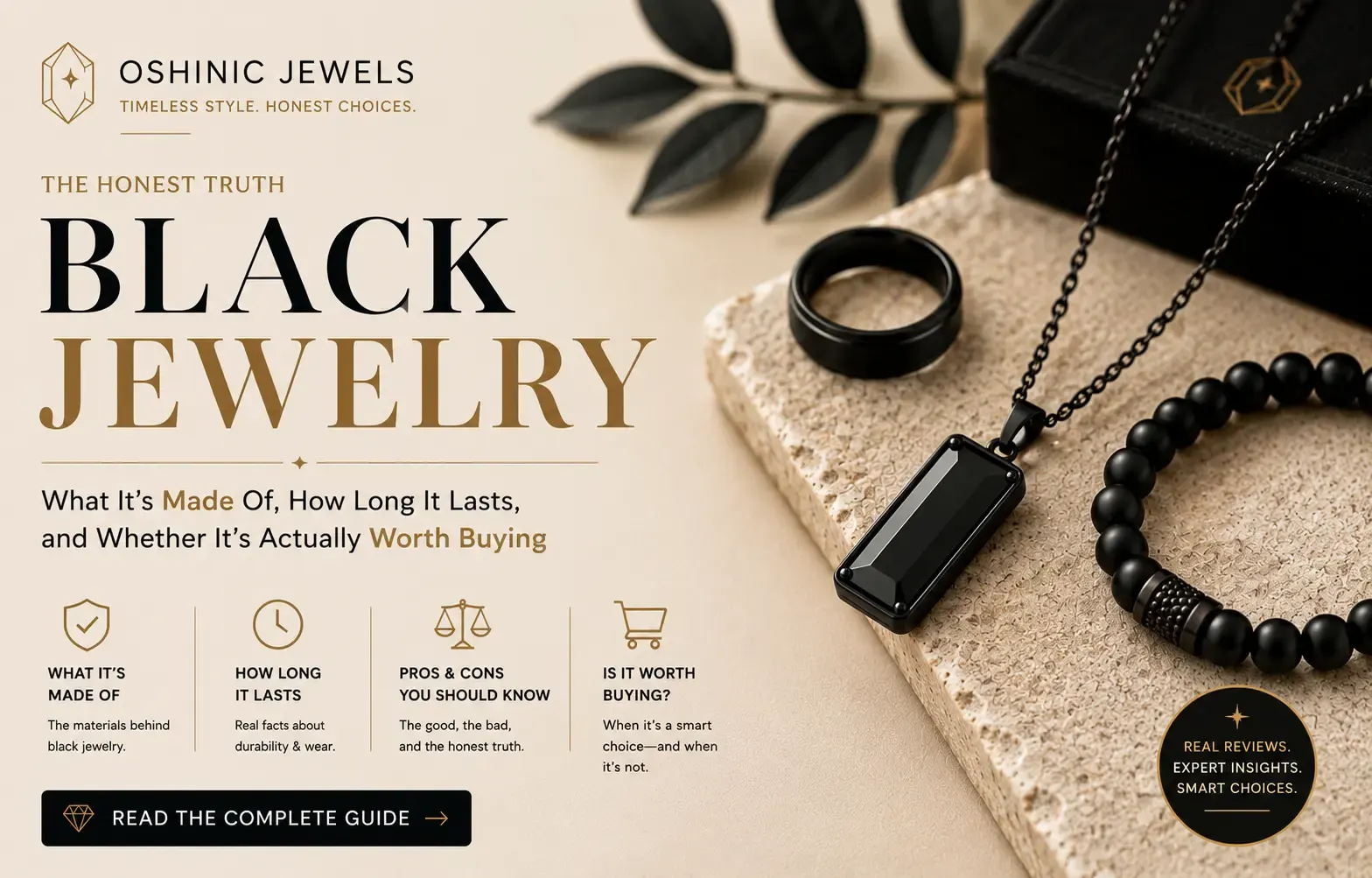 The Truth About Black Jewelry: What It's Really Made Of